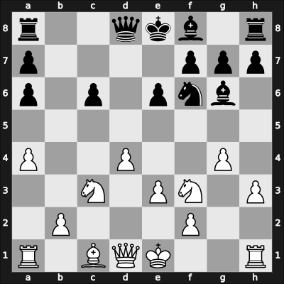 1960 Budapest – Round 1 – Kluger, Gyula – 1/2-1/2 – Fuderer, Andrija – G3