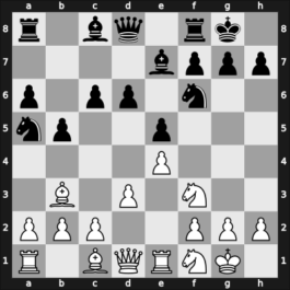 1960 Buenos Aires ch-ARG – Round 3 – Aguilar Dominguez, Cristhel Guadalupe – 1/2-1/2 – Benko, Francisco – G22