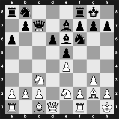 1960 Eastbourne Festival Open – Round 4 – Cafferty, Bernard – 1-0 – Pennycuick, David Bruce – G4