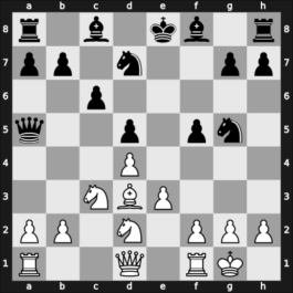 1960 FRG Ch U20 – Round 14 – Pfleger, Helmut, Dr. – 1/2-1/2 – Toewe, Wilfried – G13