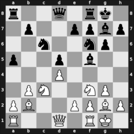 1960 Hoogovens – Round 1 – Flohr, Salo – 1/2-1/2 – Toran Albero, Roman – G23
