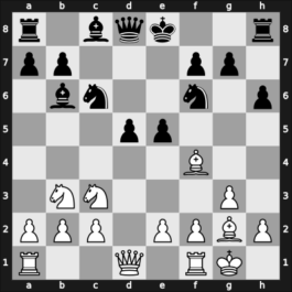 1960 Leipzig olm prel – Round 1 – Angles d&rsquo;Auriac, Bernard – 0-1 – Smyslov, Vasily – G35