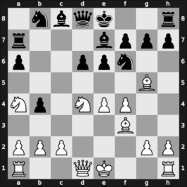 1960 Leningrad ch-URS – Round 9 – Suetin, Alexey S – 1/2-1/2 – Polugaevsky, Lev – G81