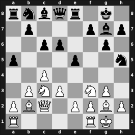 1960 Leningrad ch-URS – Round 9 – Smyslov, Vladimir – 1/2-1/2 – Averbakh, Yuri L – G86