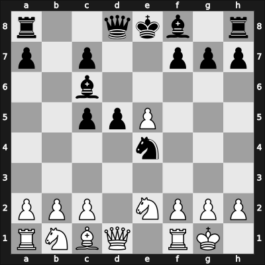 1960 Ljubljana – Round 7 – Kozomara, Vlado – 0-1 – Gligorić, Svetozar – G59