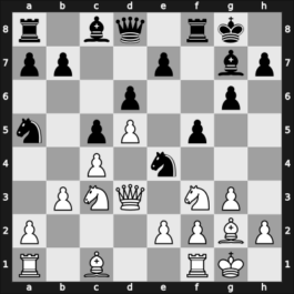 1960 Ljubljana – Round 9 – Udovcic, Mijo – 1/2-1/2 – Matulovic, Milan – G67