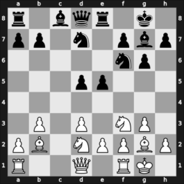 1960 Ljubljana – Round 14 – Matulovic, Milan – 1/2-1/2 – Ciric, Dragoljub M – G93