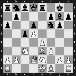 1960 Mar del Plata – Round 1 – Alvarez del Monte, Jose – 1/2-1/2 – Wexler, Bernardo – G11