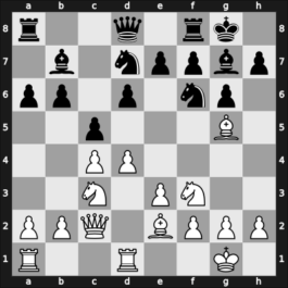 1960 Mar del Plata – Round 1 – Gonzalez Intelangelo, Gerardo – 1/2-1/2 – Wexler, Bernardo – G12