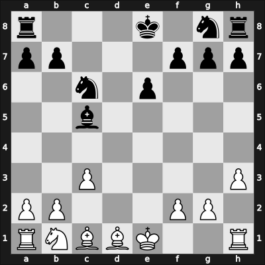 1960 Mar del Plata – Round 1 – Redolfi, Argentino Rodolfo – 1/2-1/2 – Marini, Luis – G19