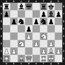 1960 Mar del Plata – Round 3 – Marini, Luis – 1/2-1/2 – Eliskases, Erich – G34