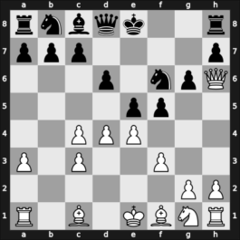 1960 Moscow – Round 1 – Botvinnik, Mikhail – 1/2-1/2 – Tal, Mikhail – G1