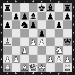 1960 Moscow-Leningrad m – Round 1 – Petrosian, Tigran V – 1/2-1/2 – Bondarevsky, Igor – G2