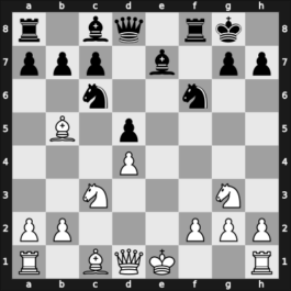 1960 Moscow-Leningrad m – Round 1.5 – Averbakh, Yuri L – 1-0 – Cherepkov, Alexander V – G20