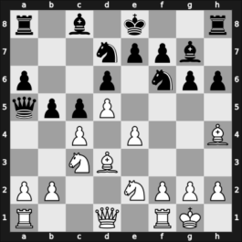1960 Moscow-Leningrad m – Round 2.20 – Nikitin, Aleksander S – 1/2-1/2 – Kondratiev, Pavel E – G31