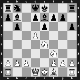 1960 Moscow-Leningrad m – Round 2.4 – Bronstein, David I – 1/2-1/2 – Tolush, Alexander V – G39