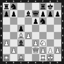 1960 New York ch-USA – Round 7 – Sherwin, James T – 1/2-1/2 – Reshevsky, Samuel – G28