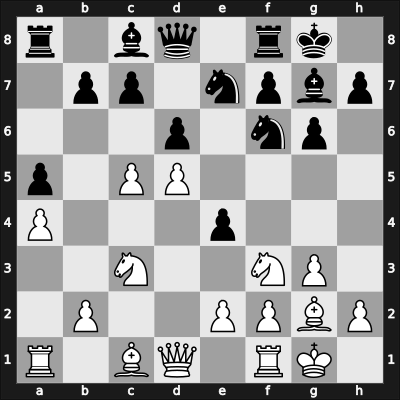1960 New York ch-USA – Round 7 – Byrne, Ray – 1/2-1/2 – Fischer, Raphael – G29