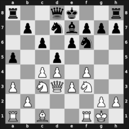1960 Nimzowitsch Memorial – Round 1 – Kolvig, Bent – 0-1 – Petrosian, Tigran V – G10