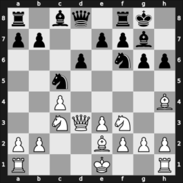 1960 Olympiad final A – Round 2 – Clarke, Peter H – 1/2-1/2 – Rossolimo, Nicolas – G6