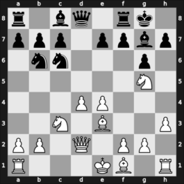 1960 Olympiad final B – Round 5 – Porath, Yosef – 1/2-1/2 – Letelier Martner, Rene – G7
