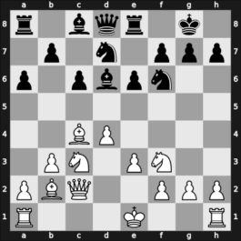 1960 Olympiad prel III – Round 2 – Kluger, Gyula – 1-0 – Jensen, Erik Bartram – G8