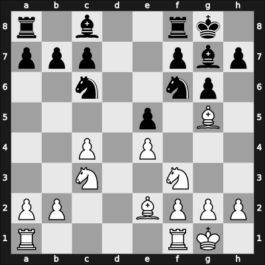 1960 Olympiad prel III – Round 3 – Mendivil Salinas, Ismael – 0-1 – Kozma, Julius – G22