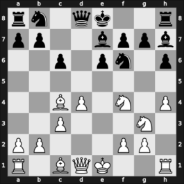 1960 Olympiad prel III – Round 4 – Myagmarsuren, Lkhamsuren – 1-0 – Paidousis, Aristidis – G30