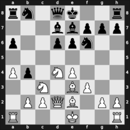 1960 Olympiad prel III – Round 7 – Myagmarsuren, Lkhamsuren – 1-0 – Garcia Soruco, Julio – G51