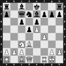 1960 Olympiad prel III – Round 8 – Belkadi, Ridha – 0-1 – Pachman, Ludek – G59