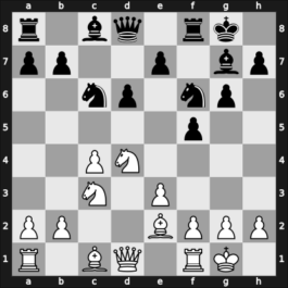 1960 Olympiad prel III – Round 9 – Mendivil Salinas, Ismael – 0-1 – Blom, Kaj – G63