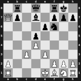 1960 Poland Ch – Round 1 – Lubienski, Tadeusz – 0-1 – Tarnowski, Alfred – G6