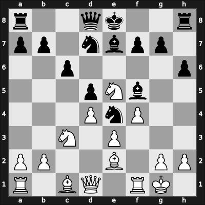 1960 Sarajevo – Round 1 – Puc, Stojan – 1/2-1/2 – Trifunovic, Petar – G7