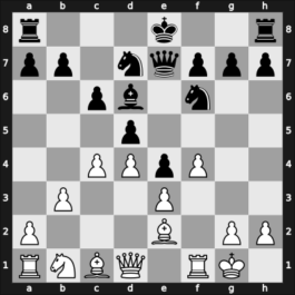 1960 Sarajevo – Round 2 – Larsen, Benjamin Holsko – 1/2-1/2 – Smailbegovic, Hasan – G19