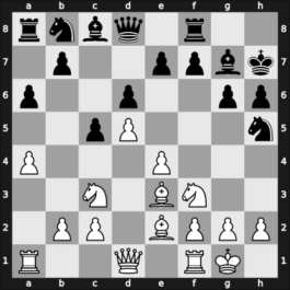 1960 UKR Ch – Round 7 – Zurakhov, Vladlen Y – 1/2-1/2 – Rotstein, Jefim – G40