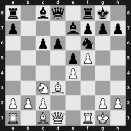 1960 UKR Ch sf – Round 1 – Pogrebissky, Iosif – 1/2-1/2 – Lazarev, Efim M. – G2