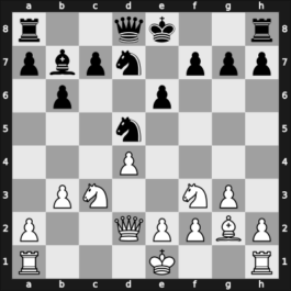 1960 URS Ch sf – Round 8 – Simagin, Vladimir – 1/2-1/2 – Polugaevsky, Lev – G60