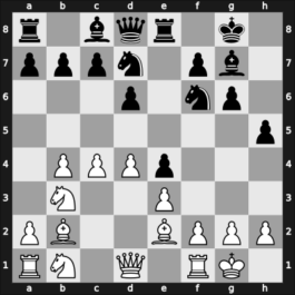 1960 URS Ch sf – Round 12 – Barenboim, Grigory – 0-1 – Gufeld, Eduard – G95
