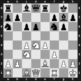 1960 USSR – Round 1 – Taimanov, Mark E – 1-0 – Arseniev, Vladimir V. – G7
