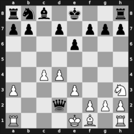 1960 World Championship 23th – Round 14 – Botvinnik, Mikhail – 1/2-1/2 – Tal, Mikhail – G13