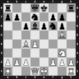 1960 World Championship 23th – Round 17 – Tal, Mikhail – 1-0 – Botvinnik, Mikhail – G16