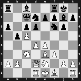 1960 Zonal (Men) Budapest HUN – Round 8 – Van Scheltinga, Theo – 1/2-1/2 – Bertok, Mario Jr. – G11