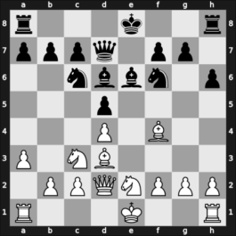 1961 Arlesheim int – Round 1 – Dueckstein, Andreas – 1/2-1/2 – Teschner, Rudolf – G1