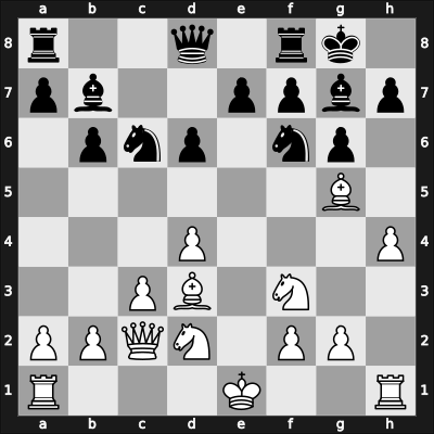 1961 Arlesheim int – Round 7 – Gereben, Erno – 1/2-1/2 – Teschner, Rudolf – G17