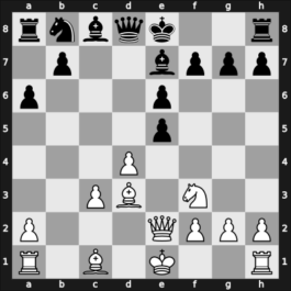 1961 Arlesheim int – Round 8 – Teschner, Rudolf – 0-1 – Blau, Max – G21