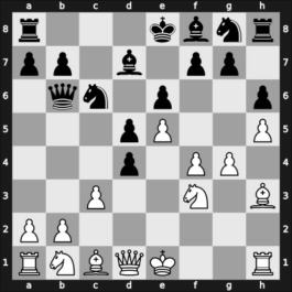 1961 Baku ch-URS – Round 2 – Tal, Mikhail – 1/2-1/2 – Bagirov, Vladimir – G31