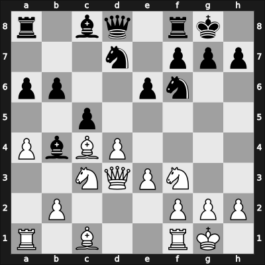 1961 Baku ch-URS – Round 4 – Taimanov, Mark E – 1/2-1/2 – Gipslis, Aivars – G42