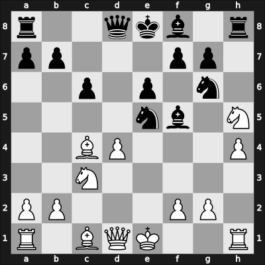 1961 Baku ch-URS – Round 4 – Tal, Mikhail – 1/2-1/2 – Averbakh, Yuri L – G44