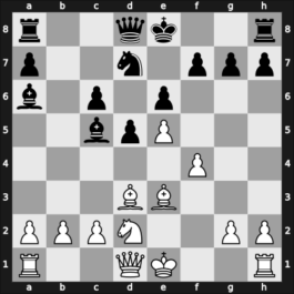 1961 Baku ch-URS – Round 7 – Keres, Paul Petrovich – 1-0 – Vladimirov, Boris T – G71