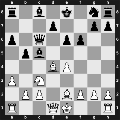 1961 Baku ch-URS – Round 9 – Bronstein, David I – 1-0 – Taimanov, Mark E – G88